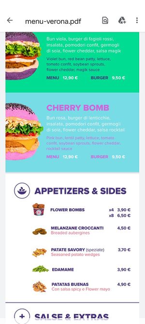  at Flower Burger in Verona