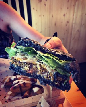 flower burger  at Flower Burger in Verona