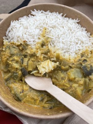 Curried leek and rice  at Florian in Paris