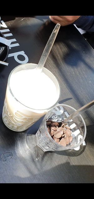 Dark chocolate oat milk at Mr NonNo in Rotterdam