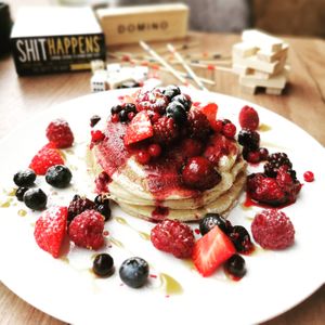 Vegan pancakes at Mr NonNo in Rotterdam