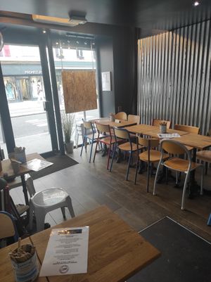 Inside at Osè African Cuisine in Paris