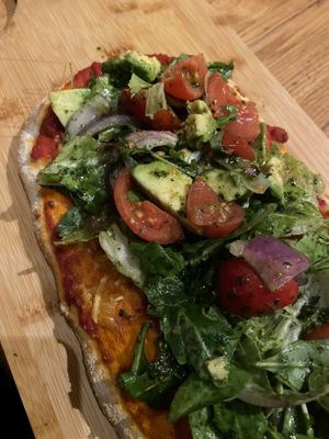 vegane Pinsa mit Käsealternative   at Cafe Del Sol in Castrop-rauxel