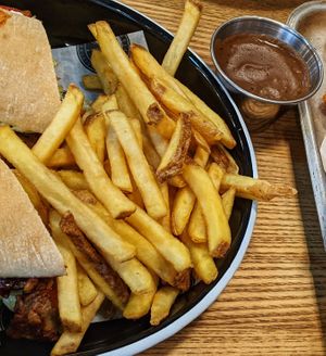 Skin on fries with southern style gravy at VGN Boulevard in Stourbridge