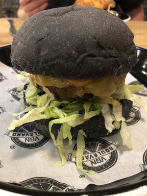 Charcoal Campfire Burger at VGN Boulevard in Stourbridge