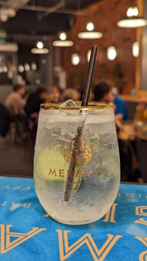 Serving Mermaid Gin and Tonic at VGN Boulevard in Stourbridge