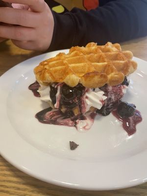Black Forest waffles  at VGN Boulevard in Stourbridge