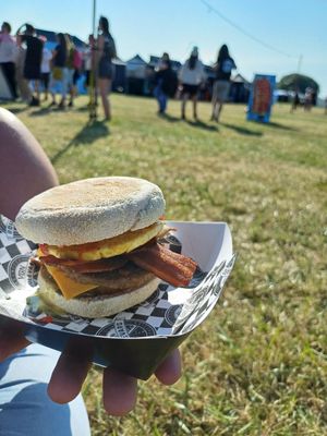 Mega breakfast muffin at VGN Boulevard in Stourbridge