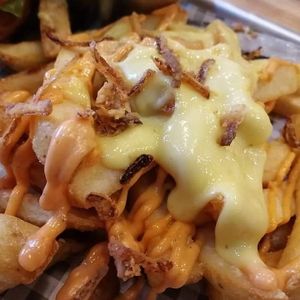 Loaded cheezy island fries at VGN Boulevard in Stourbridge