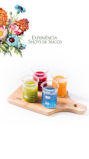 Shot de Sucos que Curam at Purana in Sao Paulo