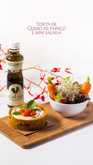 Torta de Painço com Mini Salada at Purana in Sao Paulo