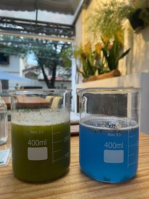 Juices  at Purana in Sao Paulo