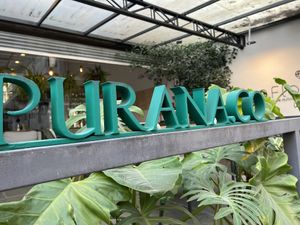 Sign  at Purana in Sao Paulo