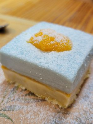 Raw cake... Very nice! at Purana in Sao Paulo