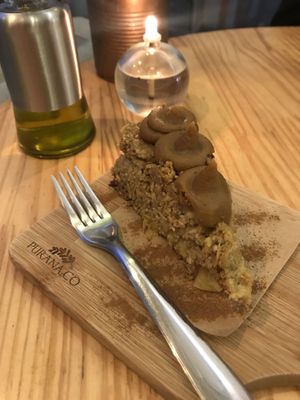 Torta de maçã com doce de leite at Purana in Sao Paulo