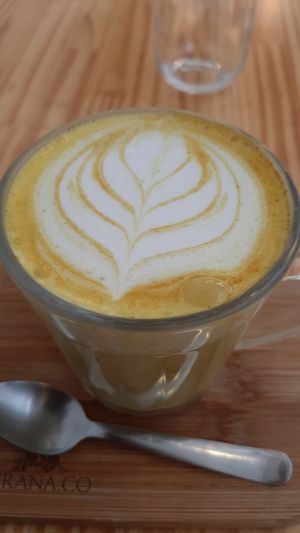 Golden Milk Purana 😍 at Purana in Sao Paulo