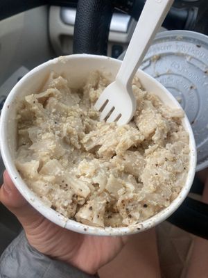 Quinoa vegan mac  at Whole Harvest in Saratoga Springs