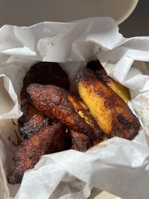 Fried plantains    at Whole Harvest in Saratoga Springs