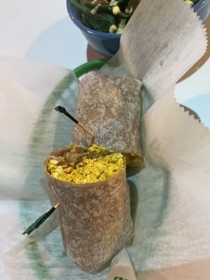 Tofu wrap  at Whole Harvest in Saratoga Springs
