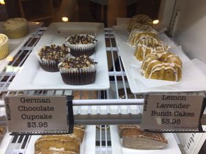 Two vegan baked goods at Little Owl Cafe in Fairbanks