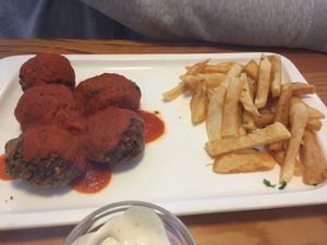 Soybeanballs at Tacoa in Tenerife