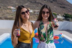 Cervezas para celebrar a lo grande! at Tacoa in Tenerife