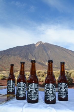 Cerveza El Teide, una cerveza de altura. By TACOA at Tacoa in Tenerife