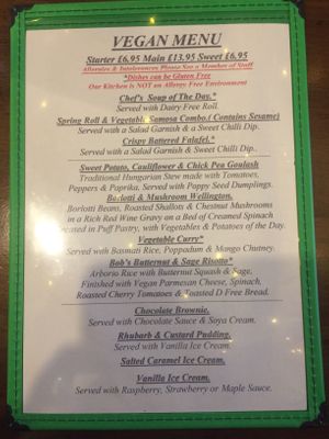 Menu  at White Rock Inn in Underriver