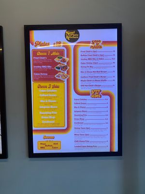 Menu as of May 2022  at Lord of the Fries in Newtown