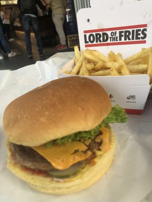Beyond Meat Burger at Lord of the Fries in Newtown