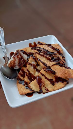 Vegan Sopapila at La Fiesta Chatham in Springfield