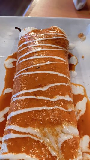 Impossible Ground Beef Burrito at La Fiesta Chatham in Springfield