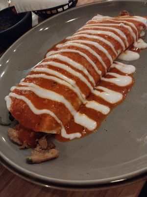 vegan burrito at La Fiesta Chatham in Springfield