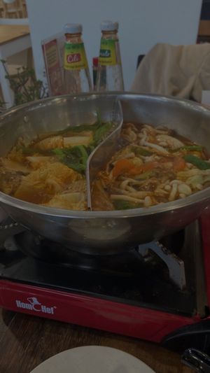 vegan hotpot   at Miso Kimchi in Tanah Rata