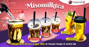 Their Caramelized Boba Milk Tea tasty soooo yummy... at Miso Kimchi in Tanah Rata