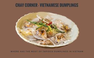 Traditional dumplings at Chay Corner in Da Nang