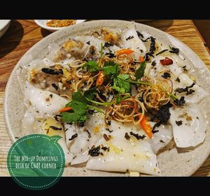 Mixed dumplings dish at Chay Corner in Da Nang