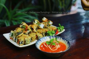 Crispy sushi at Chay Corner in Da Nang