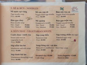 Menu #Veganuary at Chay Corner in Da Nang