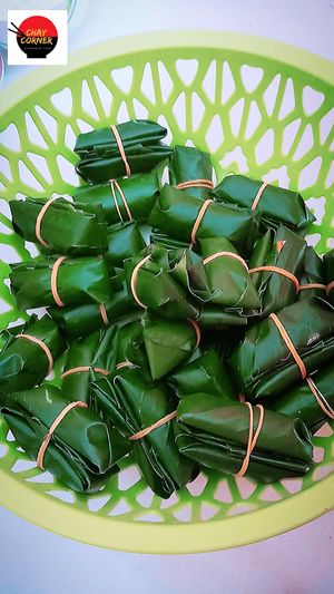 Dumplings in leaves 
For healthy
For saving environment at Chay Corner in Da Nang