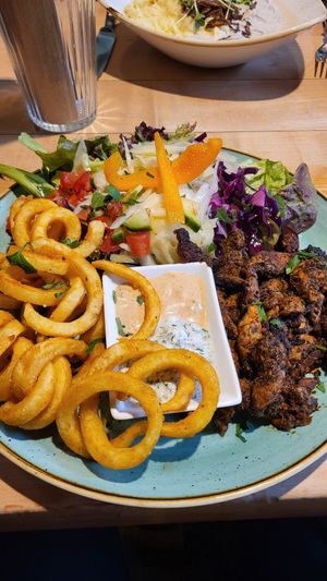 Vebab plate at Tante Förster in Furth