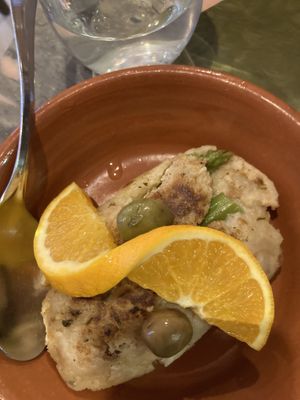 Asparagus wrapped in bread dough and then pan-fried.  at Stressfree in Vila Nova De Milfontes