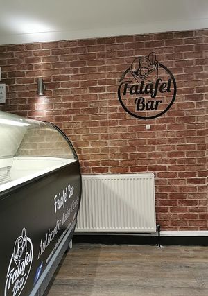 Falafel bar at Falafel Bar in Harrow