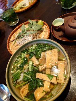Nudelsuppe mit Tofu at Goc Pho in Frankfurt