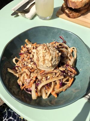 Peanut & Noodles (14€)  at Nymphea in Porto-vecchio