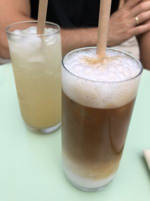Citronnade & Latte Frappé   at Nymphea in Porto-vecchio