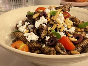 Salade de pates  at Nymphea in Porto-vecchio