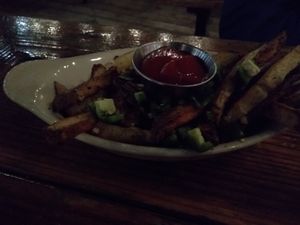 Fries themselves were good, although the jalapeño seemed to be kind of lazily prepared as you can see by all the seeds and pith at Cornish Pasty Co in Flagstaff
