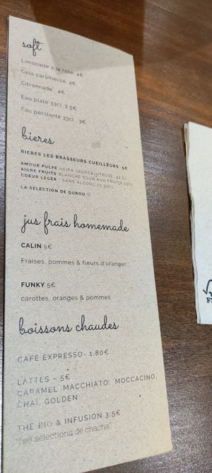 Drinks at Gurou Street Food in La Rochelle