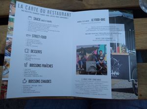 Menu at Gurou Street Food in La Rochelle